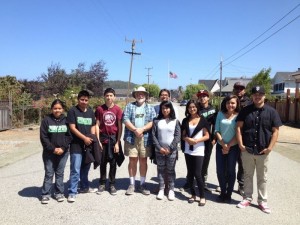 Odalys, far left, with some of the other participants in Puente's summer youth program.